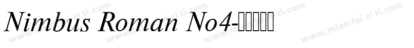 Nimbus Roman No4字体转换